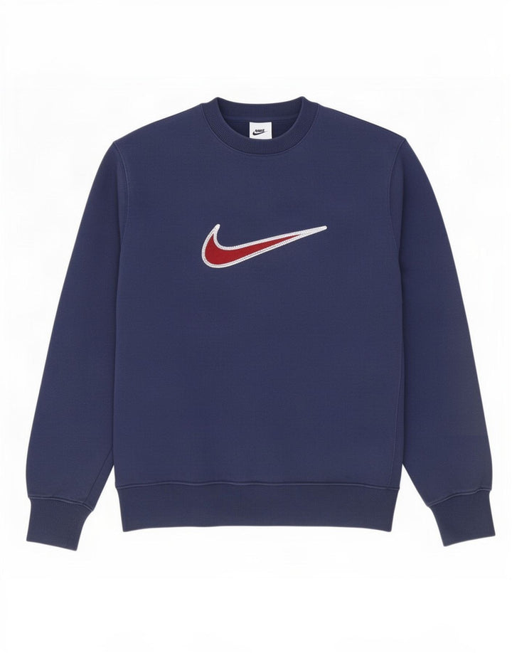 Męska bluza z grafiką Nike, mała, granatowa, bawełniana
