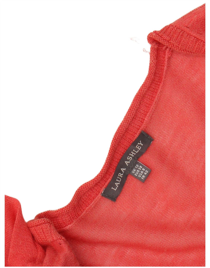 Damski sweter rozpinany LAURA ASHLEY, UK 12, średni czerwony