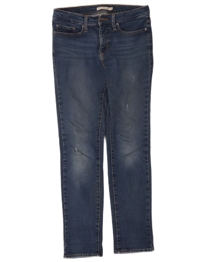 Damskie jeansy Levi's 312 Distressed Shaping W28 L27 Niebieskie bawełniane