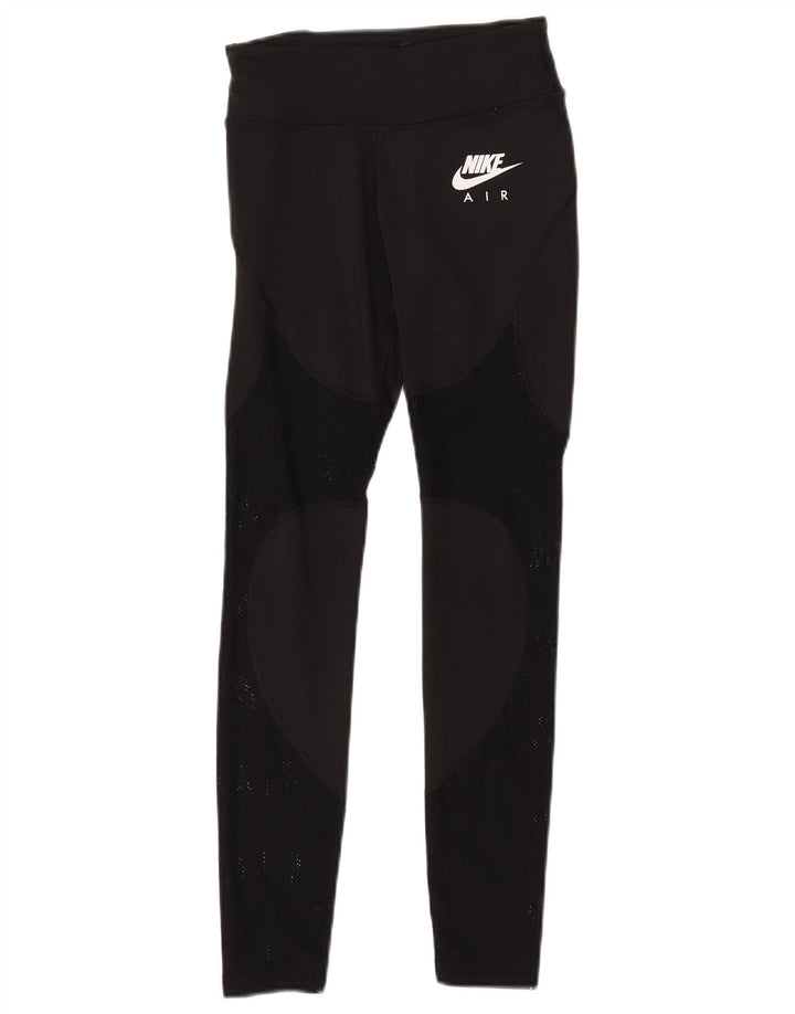 Damskie legginsy Nike Dri Fit Graphic UK 4 XS, czarny poliester