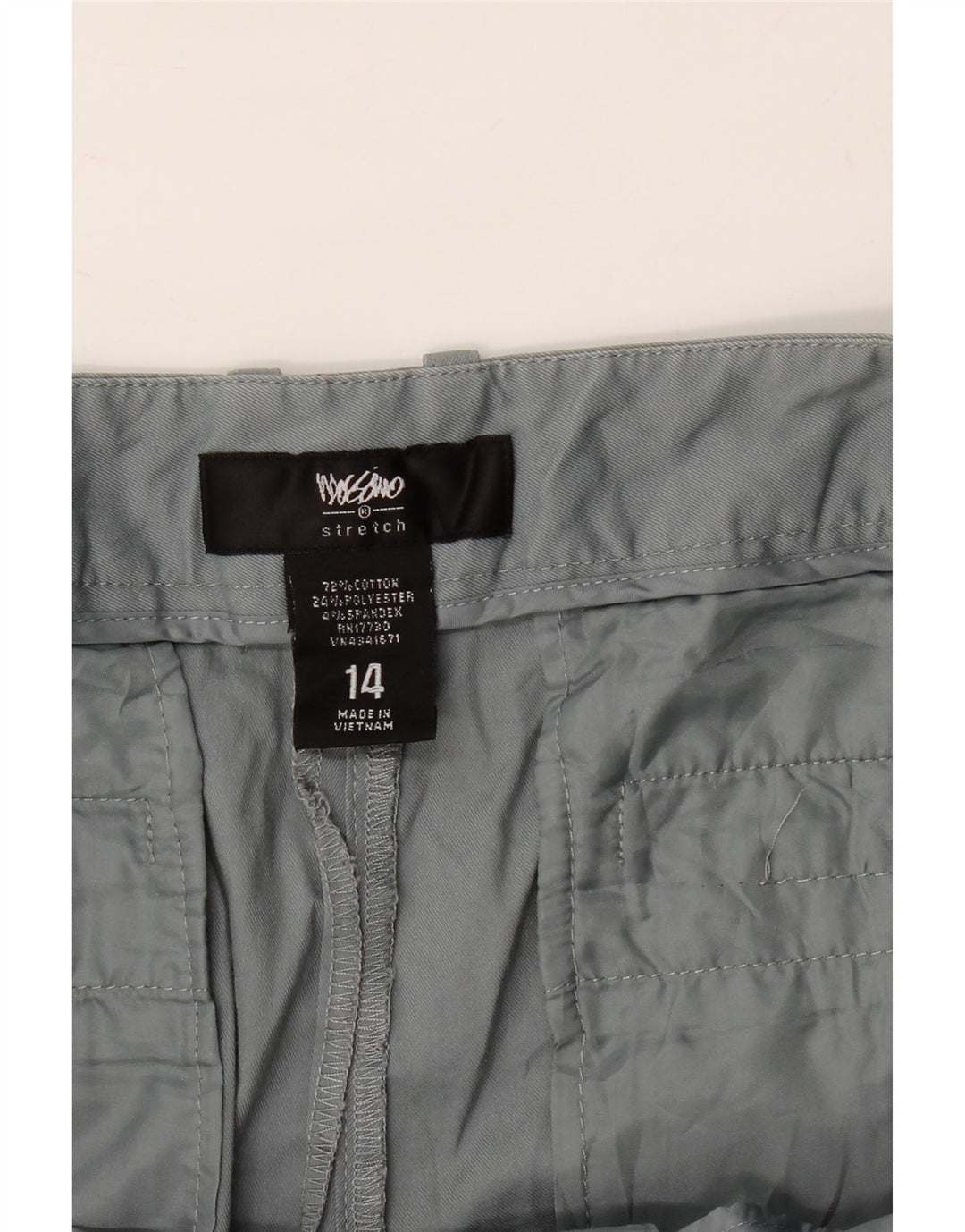 MOSSIMO Womens Stretch Casual Shorts US 14 XL W36  Grey Cotton Vintage Mossimo and Second-Hand Mossimo from Messina Hembry 