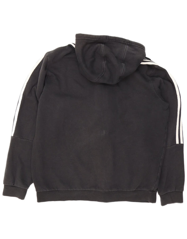 Adidas Męski sweter z kapturem i zamkiem XL, czarny, bawełniany, sportowy