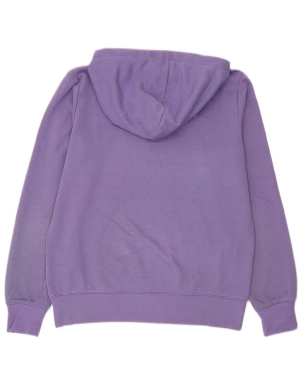 Damski sweter z kapturem Champion Graphic UK 16, duży, fioletowy, bawełniany