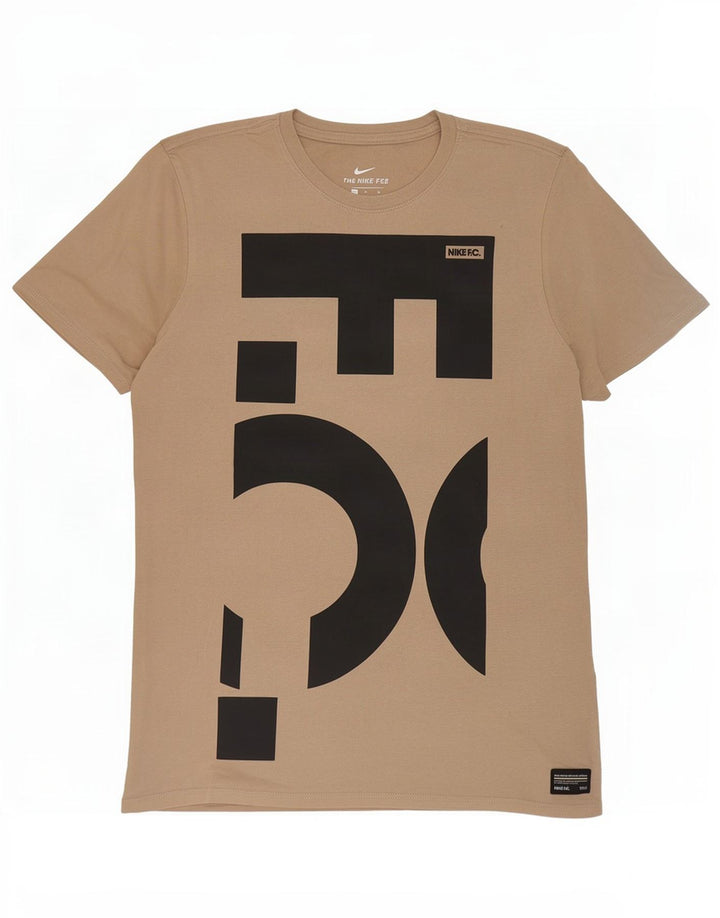 Męski T-shirt Nike Athletic Cut Graphic Top w kolorze średniego beżu