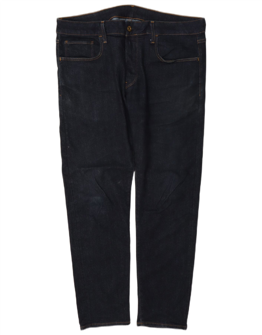 Męskie jeansy slim G-Star W35 L30 Granatowa bawełna