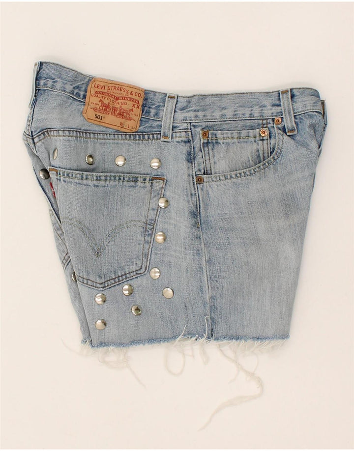 LEVI'S Womens 501 Denim Shorts W31 Large Blue Cotton Vintage Levi's and Second-Hand Levi's from Messina Hembry 