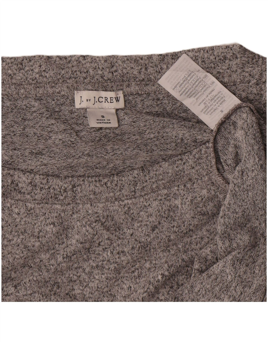 Damski sweter J. Crew Oversize z dekoltem w łódkę UK 10 Small Grey Flecked