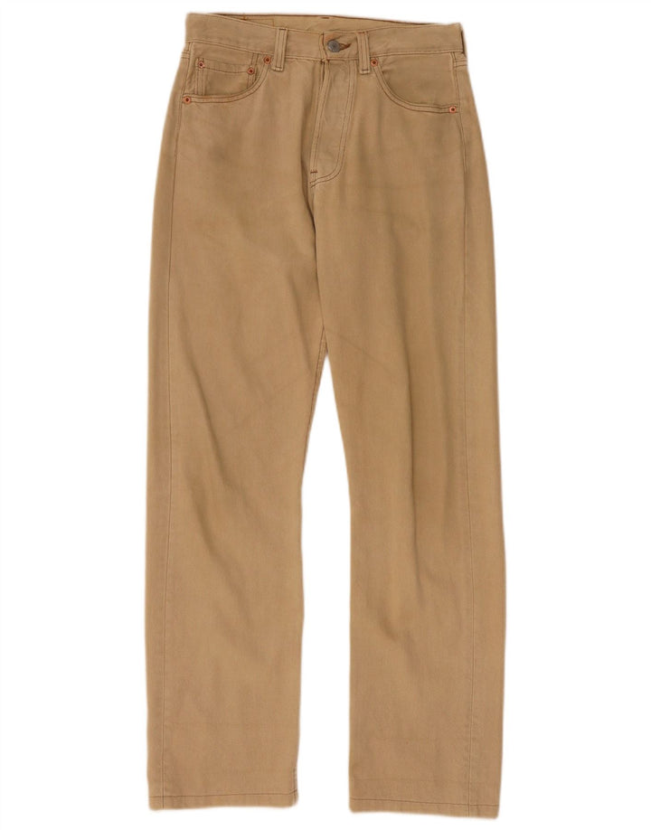 Męskie jeansy Levi's 501 Straight W28 L30 Beżowe