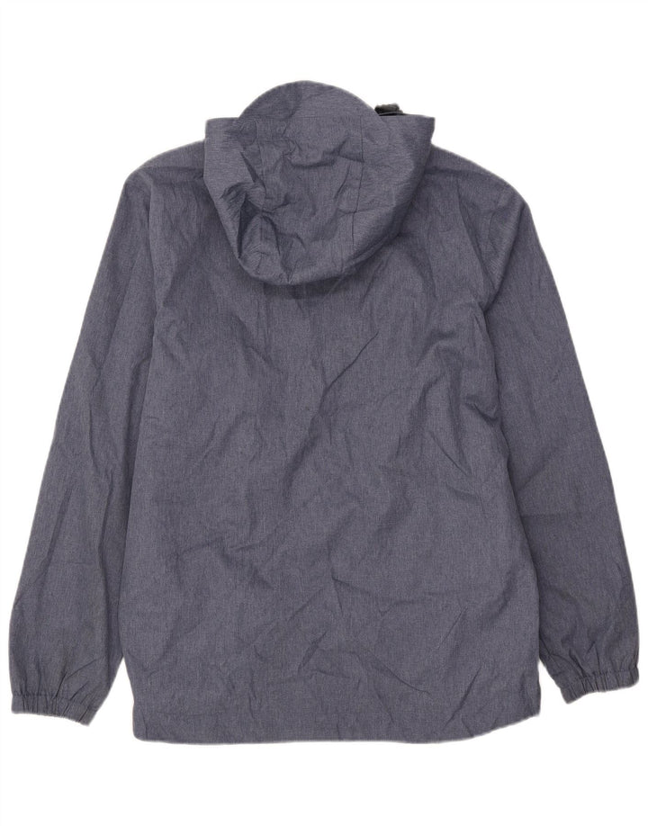 Męska kurtka przeciwdeszczowa z kapturem Lyle & Scott UK 38, średni niebieski poliester