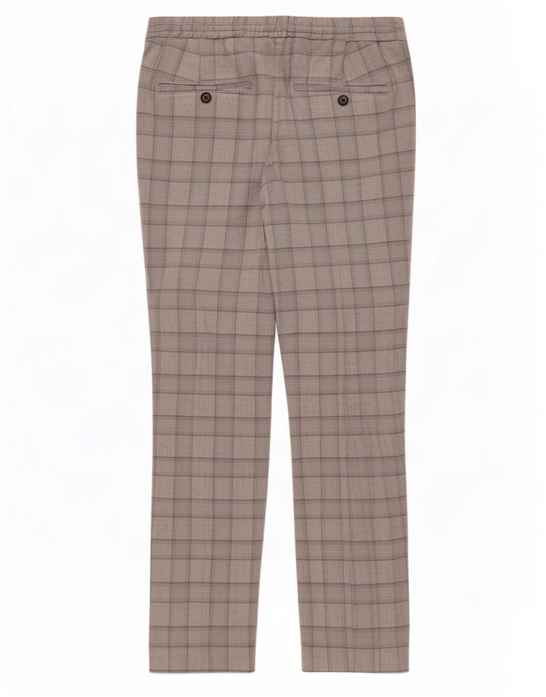 Męskie spodnie typu slim chino Zara, średnie W31 L28, szare w pepitkę