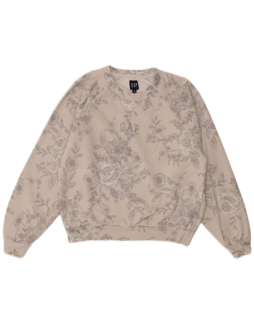 Damska bluza Gap UK 14, średnioszara, bawełniana w kwiaty