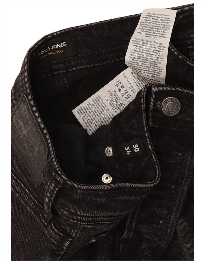 Męskie jeansy typu slim Jack & Jones W30 L34 Szara bawełna