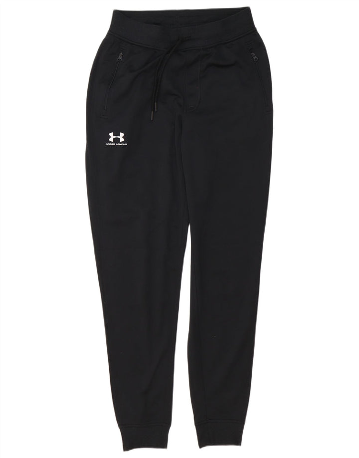 Męskie spodnie dresowe Under Armour, małe, czarne, poliestrowe
