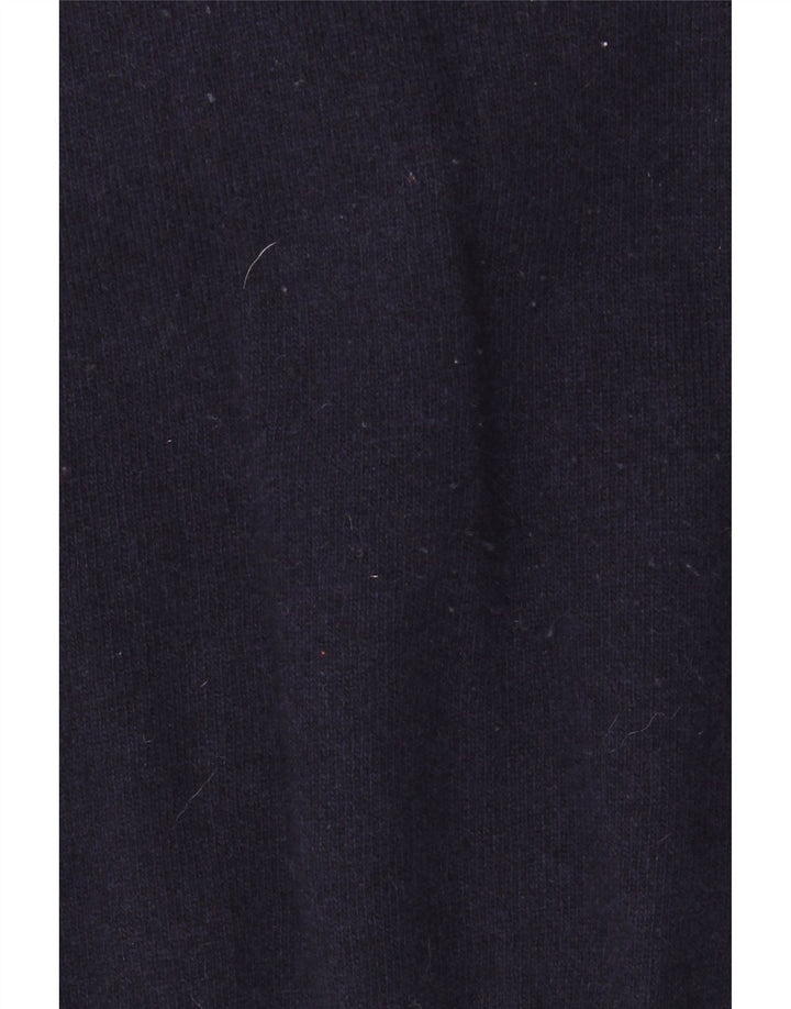 Męski sweter Kappa z okrągłym dekoltem XL, granatowy, z owczej wełny