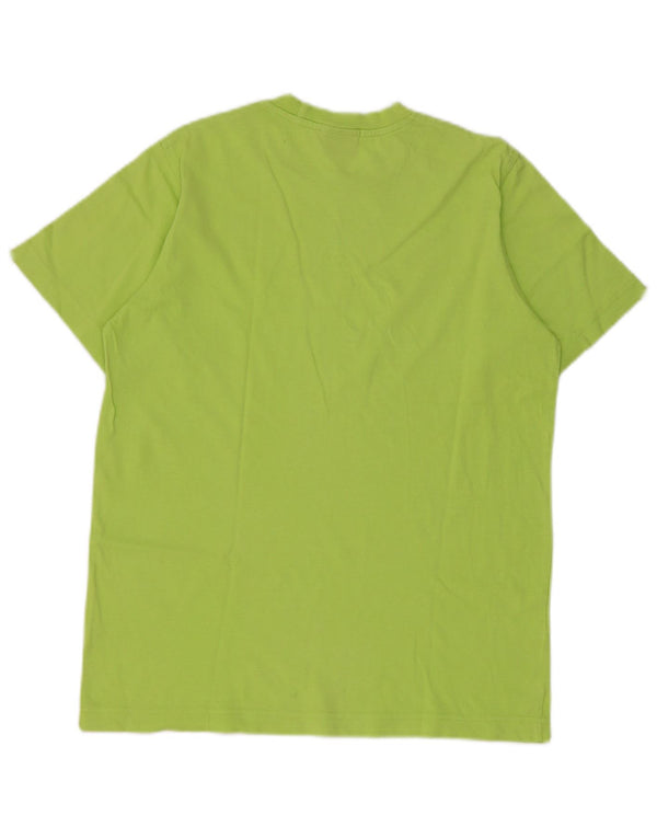 Guess Mens Graphic T-Shirt Top Small Green