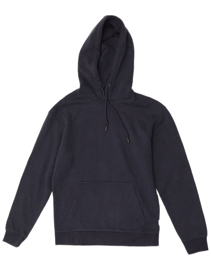 Męski sweter z kapturem Jack & Jones, mały, granatowy, poliestrowy