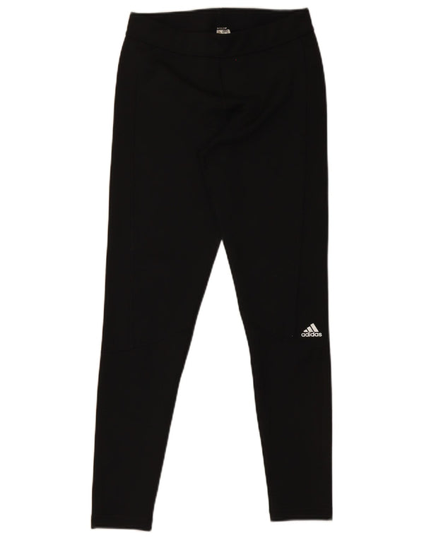 Damskie legginsy Adidas Climalite UK 12/14 Średni czarny poliester