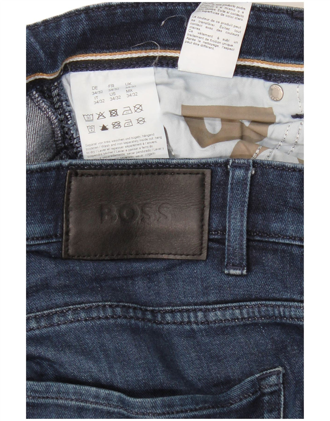 Męskie dżinsy HUGO BOSS Delaware Slim W34 L32 Niebieska bawełna