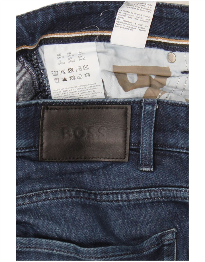 Męskie dżinsy HUGO BOSS Delaware Slim W34 L32 Niebieska bawełna