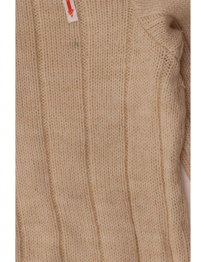Sweter męski w stylu vintage, średni beż