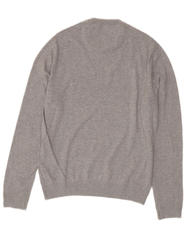 Męski sweter z okrągłym dekoltem Jack Wills, średnioszary, bawełniany