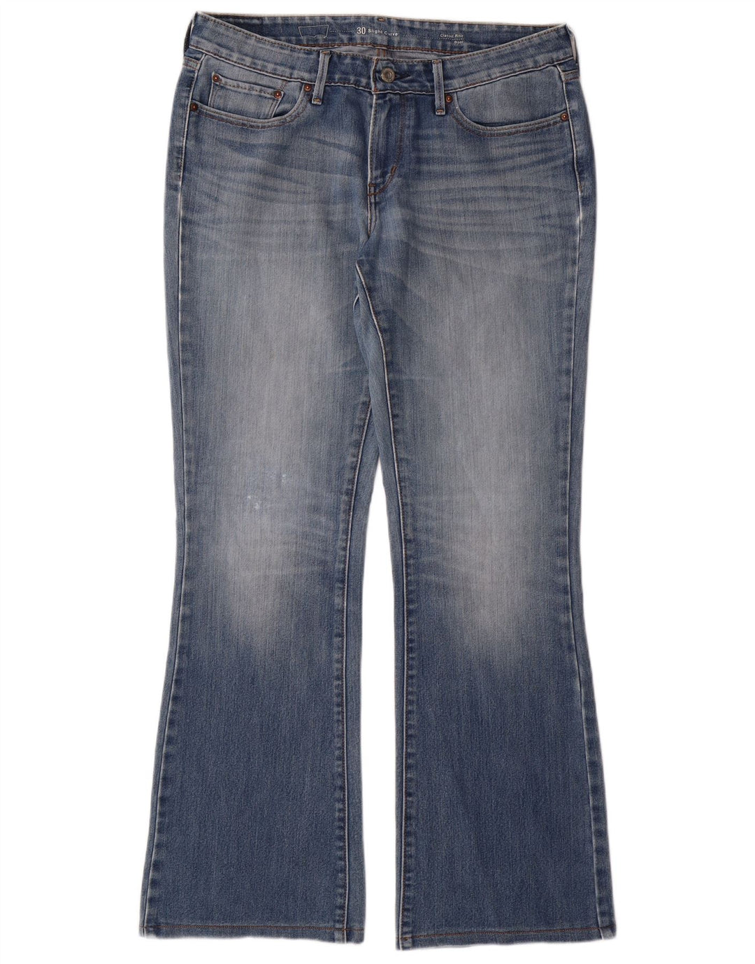 LEVI'S Womens Slight Curve Classic Rise Bootcut Jeans W30 L31 Blue Cotton