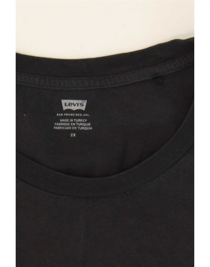 Damska koszulka z grafiką Levi's Top UK 20 2XL Czarna