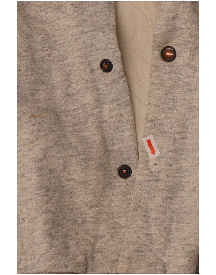 Męska kurtka VINTAGE Graphic Varsity UK 38 w kolorze średniej szarości