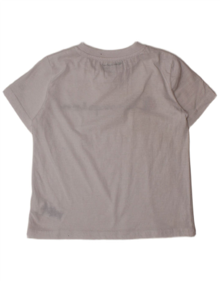 Chłopięcy T-shirt z grafiką CHAMPION Top 4-5 lat, biała bawełna