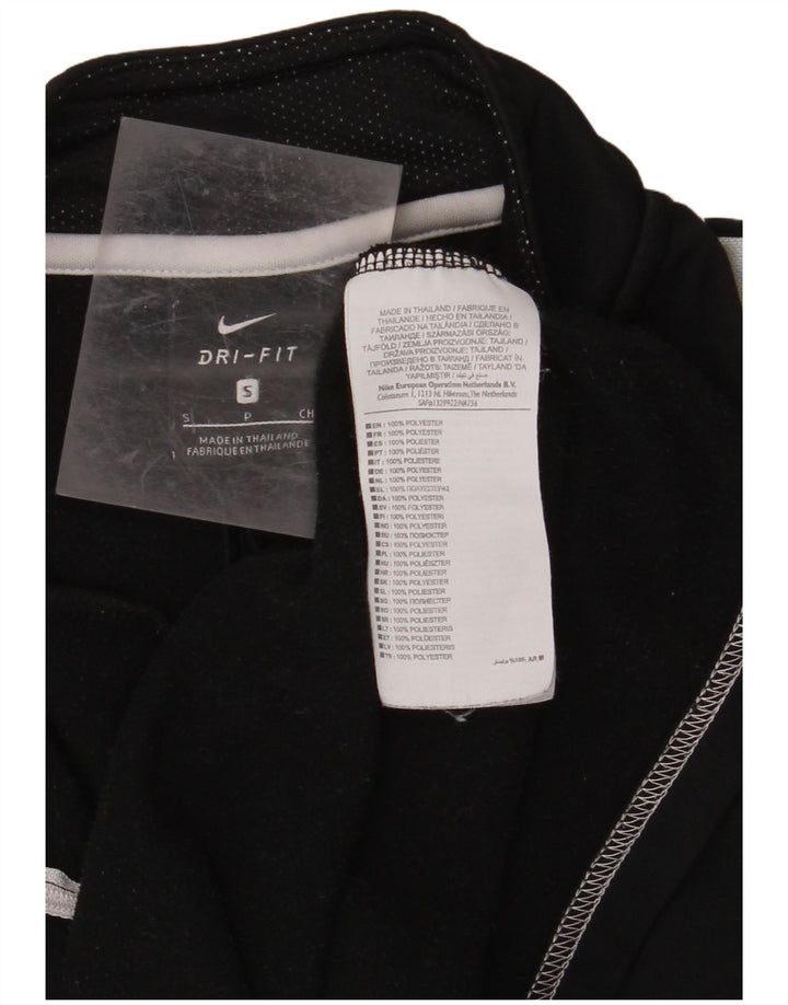 Męski dres NIKE Dri Fit z zamkiem błyskawicznym i zamkiem błyskawicznym, mały, czarny blok kolorów