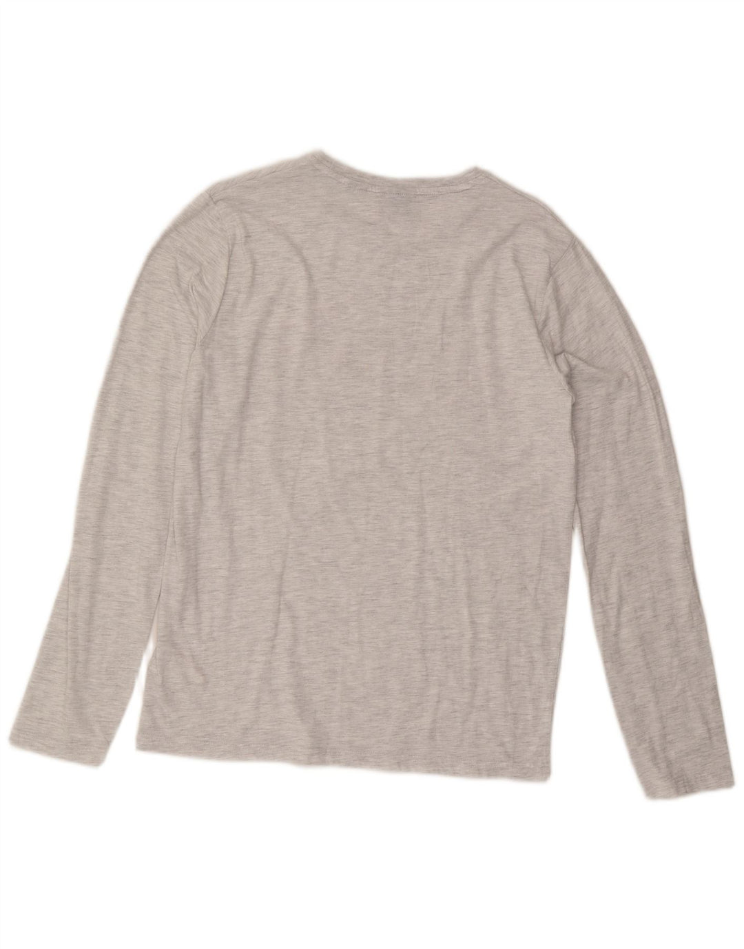 Męski top graficzny Superdry z długim rękawem, duży, szary, bawełniany w cętki