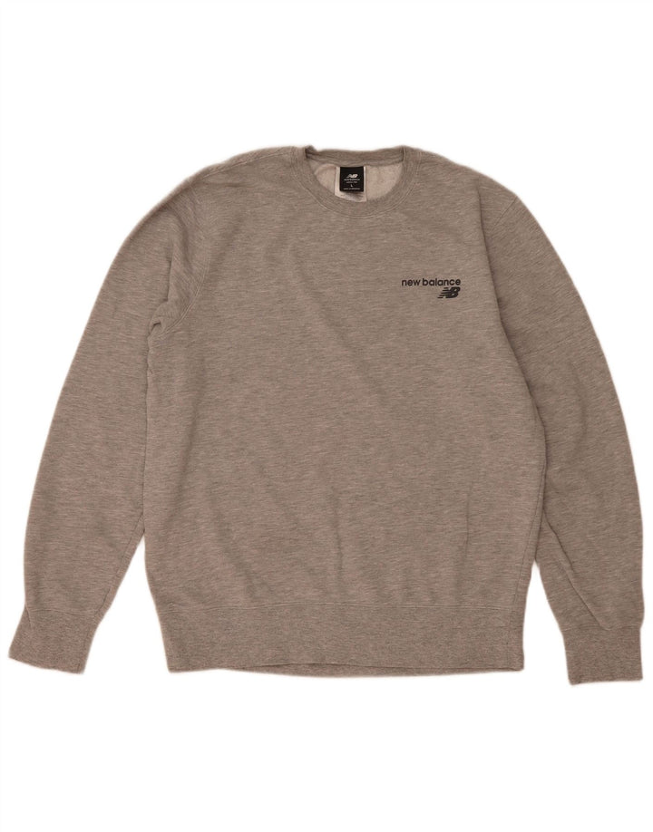 Męska bluza New Balance, duża, szara, nakrapiana bawełna