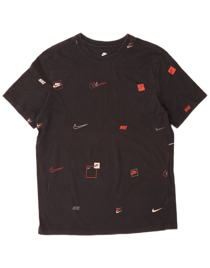Męski T-shirt NIKE z grafiką, średni czarny