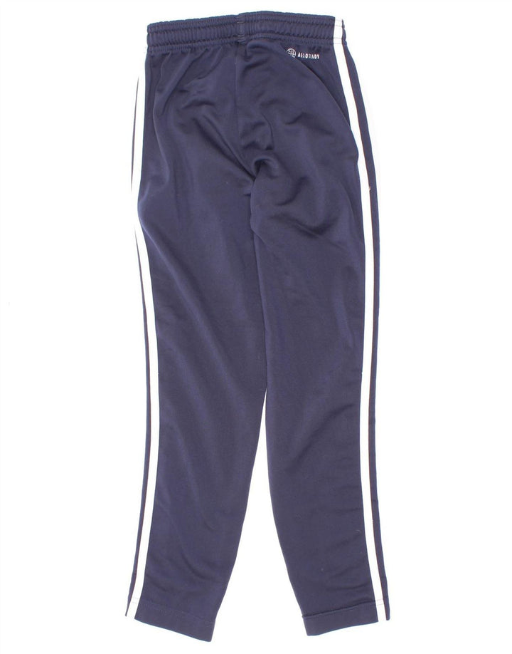 Chłopięce spodnie dresowe Adidas Aeroready 7-8 lat, granatowe, poliestrowe