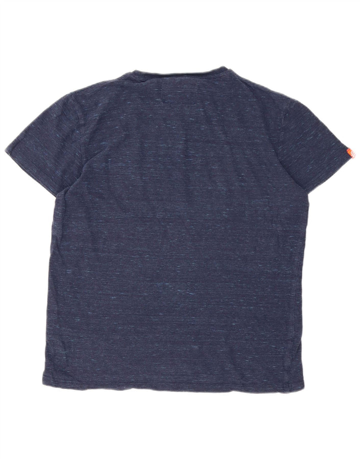 T-shirt męski Superdry, mały, bawełniany w granatowe plamki