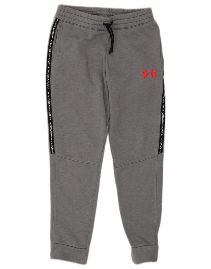 Dziewczęce spodnie dresowe UNDER ARMOUR z grafiką, 7-8 lat, małe, szare