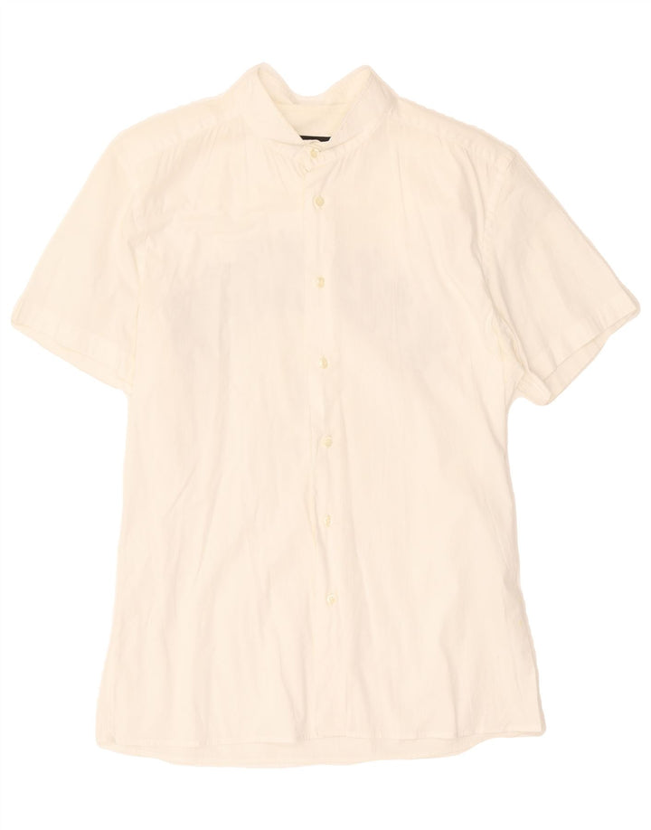 RICHMOND Womens Short Sleeve Shirt UK 18 XL White Vintage Richmond and Second-Hand Richmond from Messina Hembry 