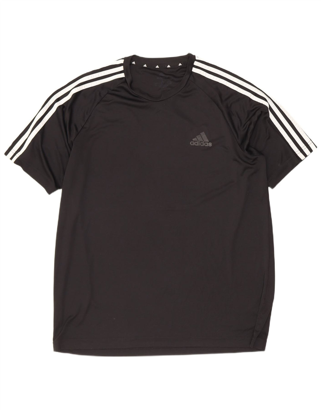 Adidas Męski T-shirt Top Duży Czarny Poliester Sport