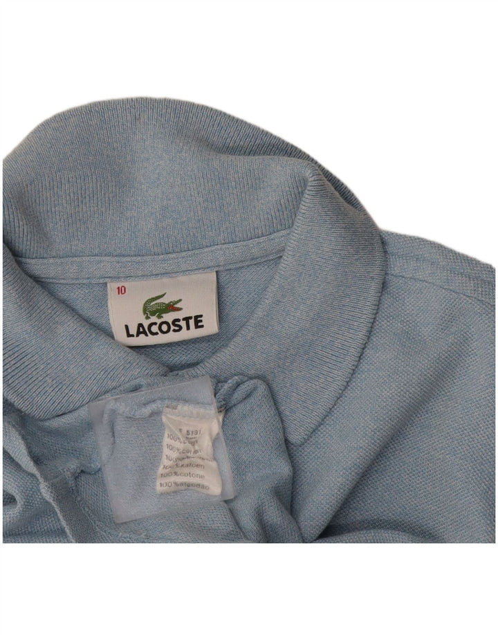 Chłopięca koszulka polo Lacoste 9-10 lat, niebieska, bawełniana