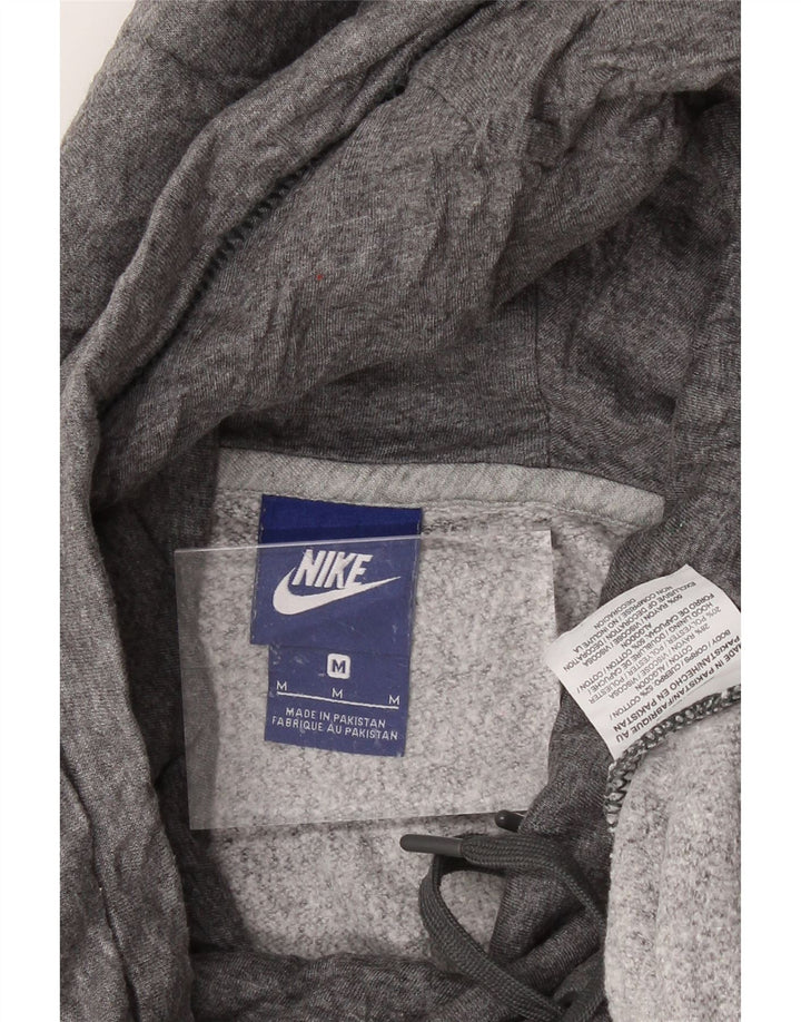 NIKE Womens Hoodie Jumper UK 14 Medium Grey Cotton Vintage Nike and Second-Hand Nike from Messina Hembry 