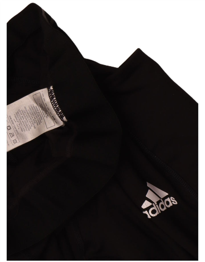 Damskie legginsy Adidas Graphic UK 8, małe, czarne, poliestrowe
