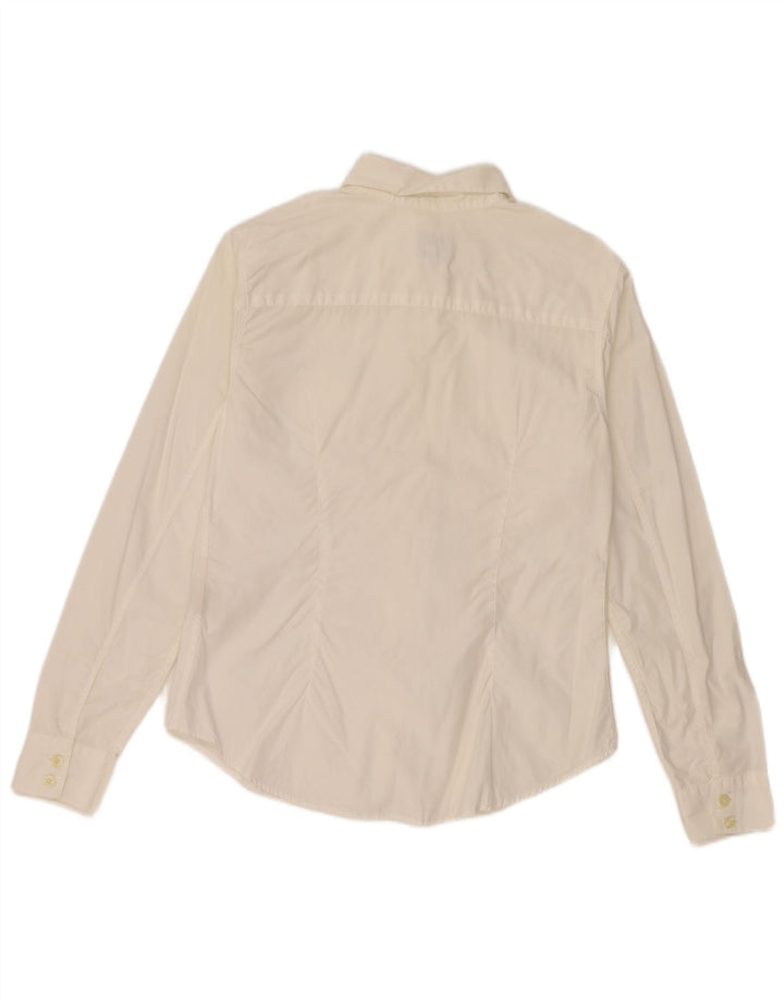 Koszula damska Calvin Klein, mała, bawełniana w kolorze złamanej bieli