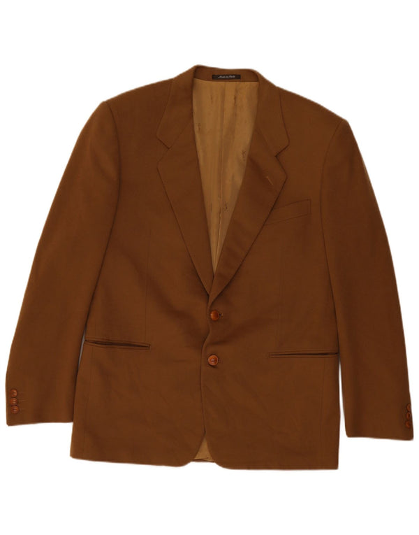 YVES SAINT LAURENT Męska marynarka zapinana na 2 guziki IT 52 XL Brązowa wełna