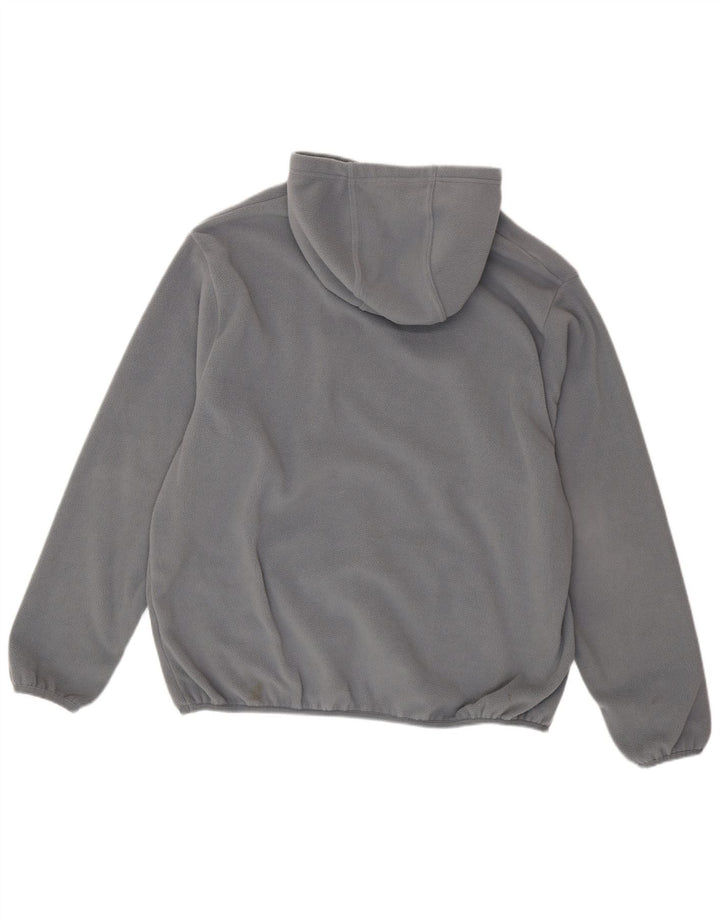 Męski sweter polarowy z kapturem NIKE XL, szary, poliestrowy