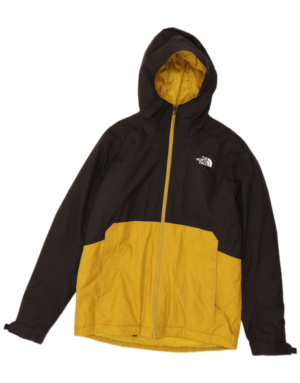 Męska kurtka wiatrówka z kapturem The North Face UK 40, duża, czarna, z blokami kolorów