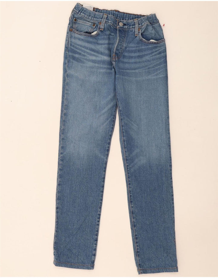 Damskie jeansy Levi's 501 Straight W26 L31 Niebieskie bawełniane