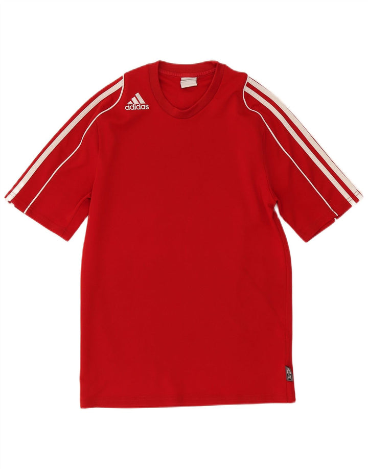 Adidas Męski T-shirt Climalite Top Mały Czerwony Poliester