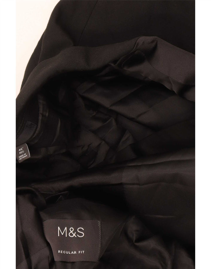 Marks & Spencer Męska marynarka zapinana na 1 guzik, UK 46 XL, czarna
