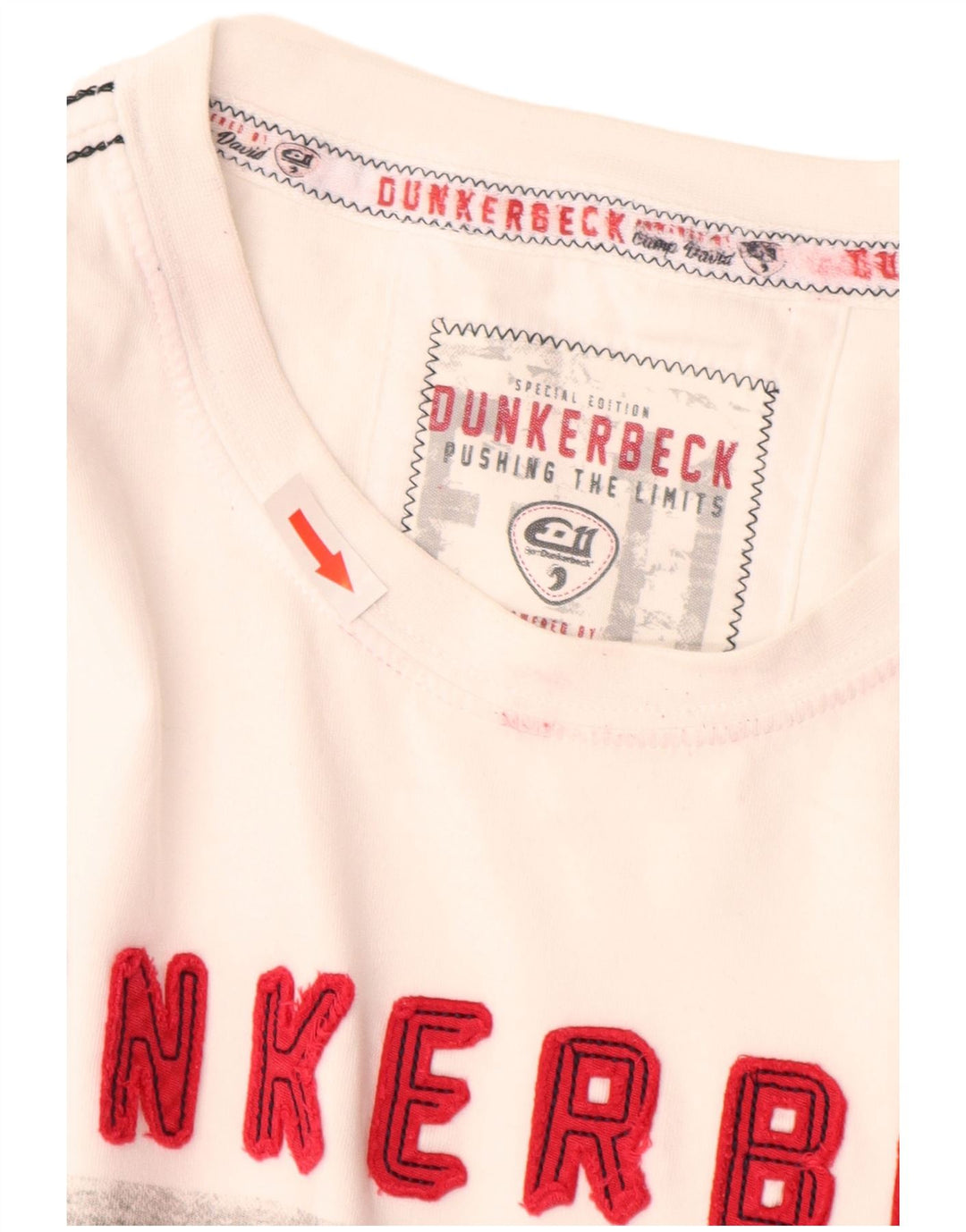 Męska koszulka z grafiką Camp David, rozmiar XL, biała, bawełniana