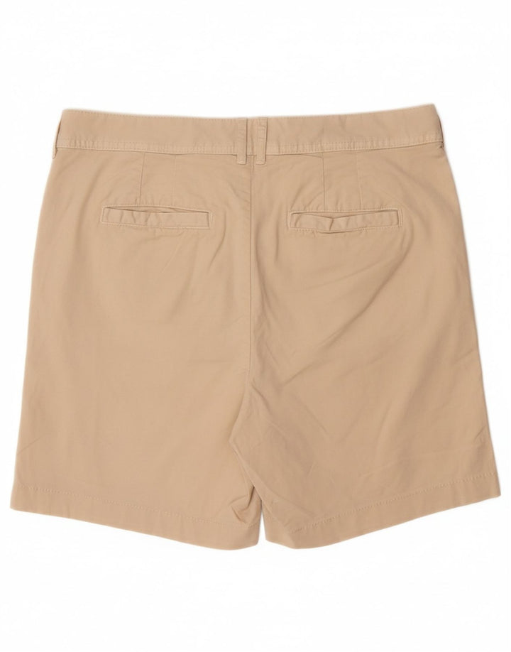 Damskie spodenki chino z wysokim stanem FAT FACE UK 12 Medium W32, beżowa bawełna